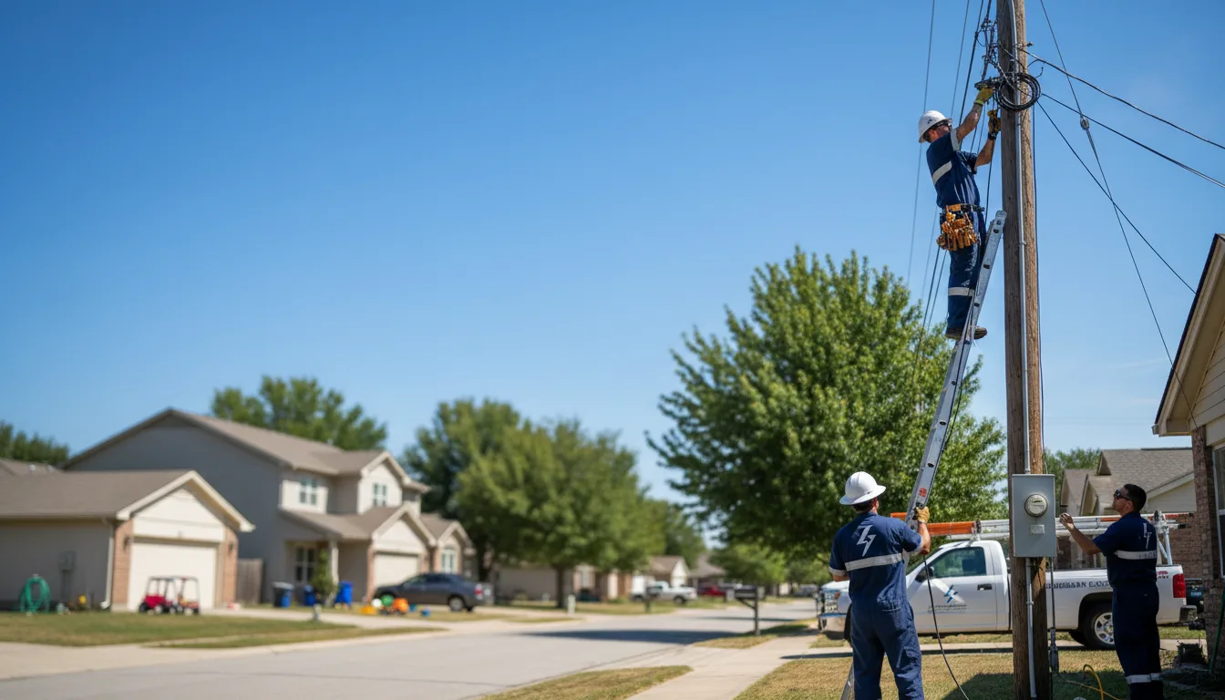 Residential electrician providing installation services in Fosston, MN